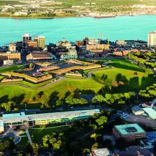 Aerial View of Haligonian landscape in Halifax, Canada