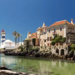 Santa Marta lighthouse and Municipal museum of Cascais, Portugal