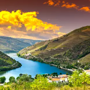 River Douro region at sunrise