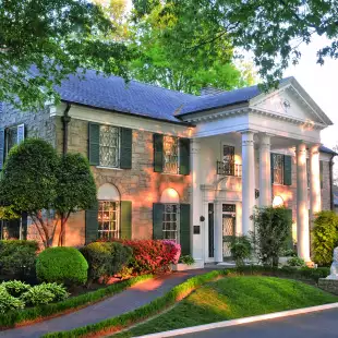 Graceland, Mansion home of Elvis Presley located in Memphis, Tennessee USA