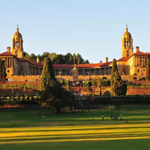 Union Buildings at sundown in Pretoria, South Africa