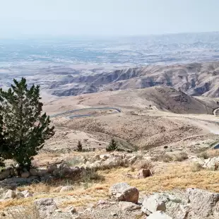 Summit view of Mose’s Promised Land from Mt. Nebo Madaba, Jordan