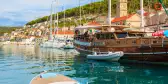 Pucisca port on Brac island - Dalmatia, Croatia