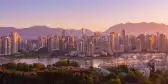 Vancouver City Skyline during sunrise