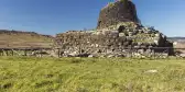 Nuraghe Santu Antine, a historic architectural building of Sardinia, Italy.