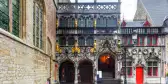 The Basilica of the Holy Blood in Market Square Bruges, West Flanders, Belgium