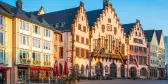 City hall overlooking Römerberg plaza in Frankfurt, Germany