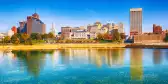 Panoramic view of downtown Memphis, Tennessee, USA