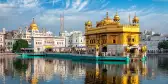 Sikh gurdwara Golden Temple, 'Harmandir Sahib' and water tank in Amritsar, Punjab, India