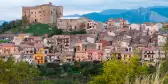 Town of Castelbuono on the Madonie mountains, Sicily, Italy