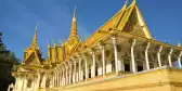 View of the Royal Palace before sunset in Phnom Penh