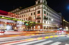 Exterior of the Scandic Grand Central hotel in Stockholm, Sweden