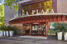 Entrance to the Silken Amara Plaza in San Sebastián city, Spain