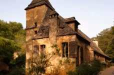 Exterior of the La Couleuvrine Hotel in Sarlat, France