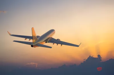 An image of a passenger Aeroplane taking off