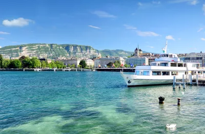 Views of Geneva and Lake Geneva, Switzerland. 