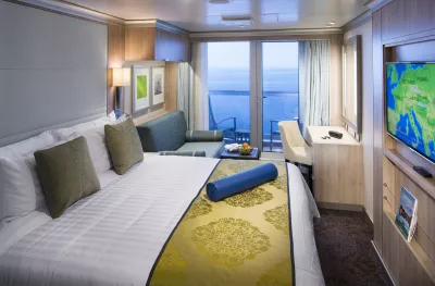 Interior of Verandah Stateroom aboard the MS Koningsdam ship