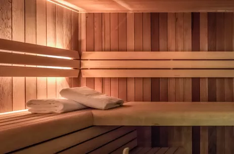 Sauna aboard the William Shakespeare ship