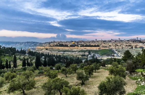 Old City Jerusalem and the Temple Mount in West Asia