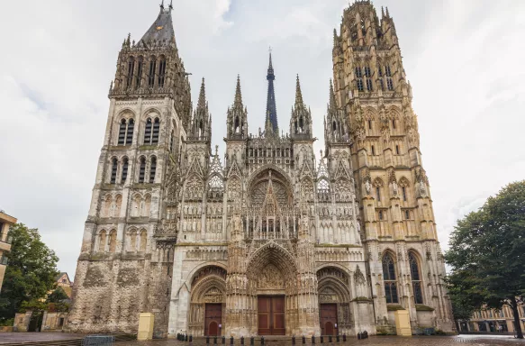 The cathedral of Rouen in France