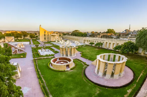 Astronomical instrument at Jantar Mantar observatory in Jaipur, Rajasthan, India