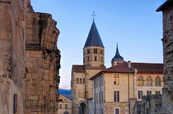 Romanesque Cluny church in Burgundy, France