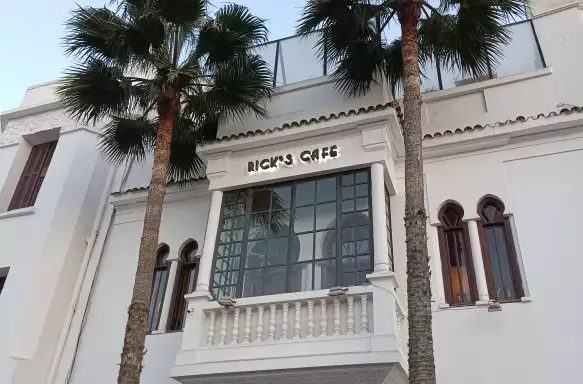 Exterior shot of Rick's Café, Casablanca