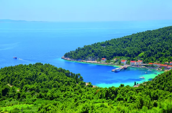 Trstenik Town On Peljesac Peninsula, Croatia.