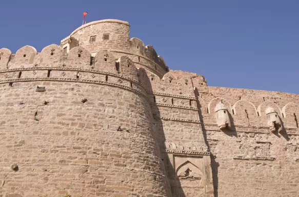 Close-up of Nagaur Fort in Rajasthan, India