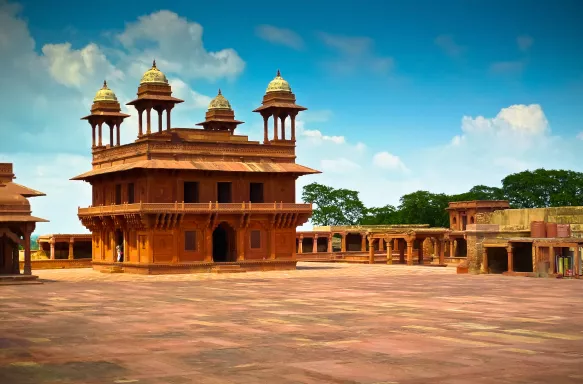 Exterior of the Diwan-i-Khas, the hall of private audience in Fatehpur Sikri, India