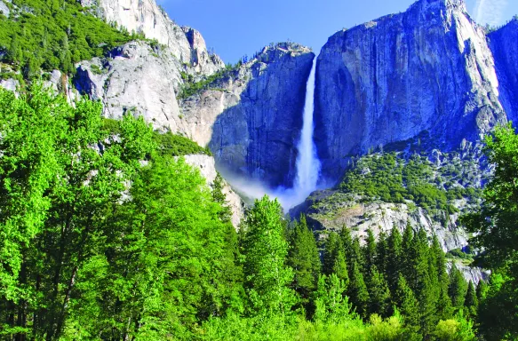 Yosemite falls at Yosemite National Park in California, USA