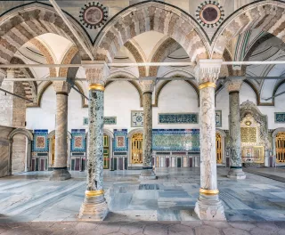 Interior of Tokpaki Palace in Istanbul, Turkey