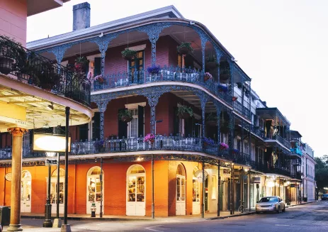 Royal Street in the French Quarter, New Orleans, Louisiana. 