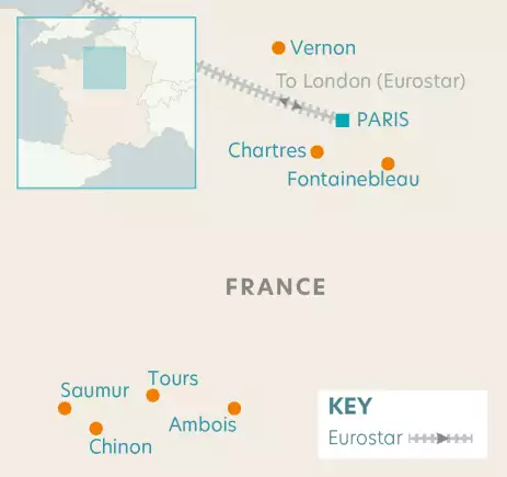 Railway map of France